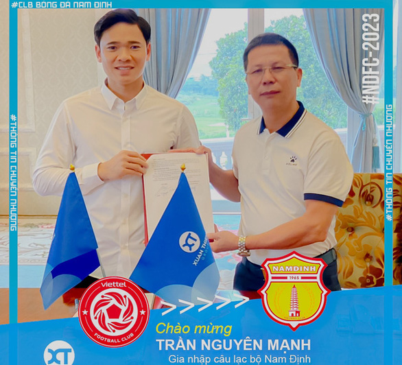 CLB Nam Định chiêu mộ thủ môn Trần Nguyên Mạnh - Ảnh 1.