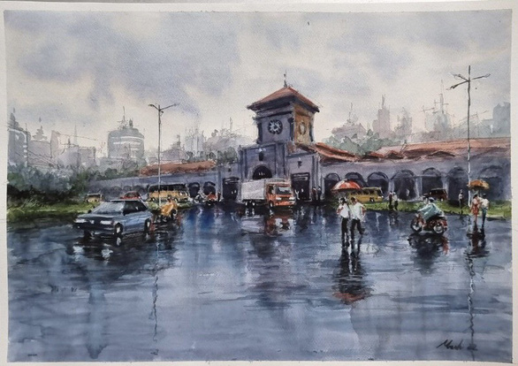 Lưu giữ vẻ đẹp các di sản của Sài Gòn qua góc nhìn ký họa đô thị - Ảnh 9.