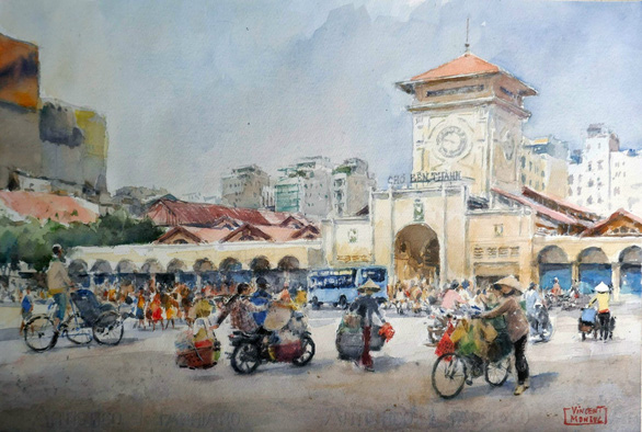 Lưu giữ vẻ đẹp các di sản của Sài Gòn qua góc nhìn ký họa đô thị - Ảnh 2.