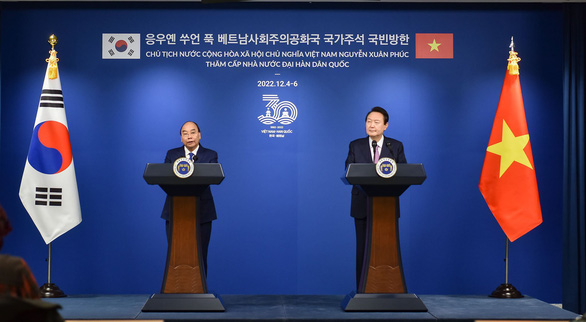 Việt Nam - Hàn Quốc ra tuyên bố chung, nâng cấp quan hệ lên Đối tác chiến lược toàn diện - Ảnh 1.