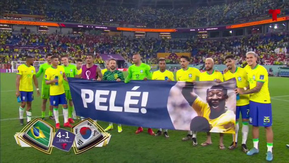 Pele xem Brazil đại thắng Hàn Quốc ở bệnh viện - Ảnh 1.
