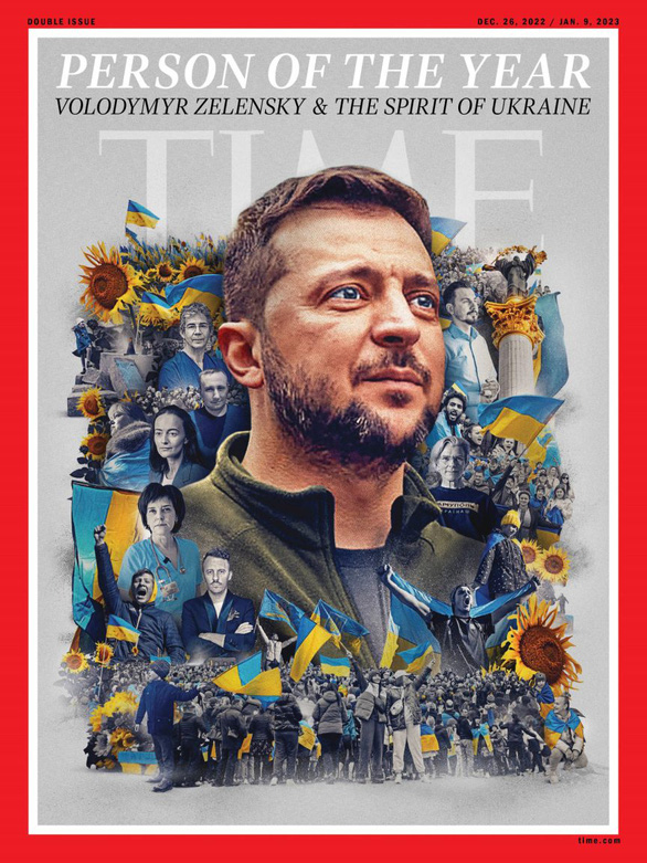 Tạp chí Time chọn ông Zelensky và tinh thần Ukraine là Nhân vật của năm 2022 - Ảnh 1.