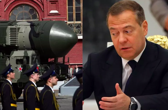 Ông Medvedev: Nga sẽ bị xé thành từng mảnh nếu không có vũ khí hạt nhân - Ảnh 1.