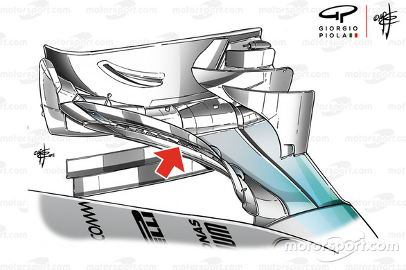 Vì sao xe đua F1 Mercedes có kính chắn gió hình răng cưa? - Ảnh 3.