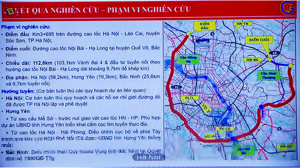 Hà Nội: Đường vành đai 4 dài 112,8km, 60% sẽ đi trên cao - Ảnh 1.