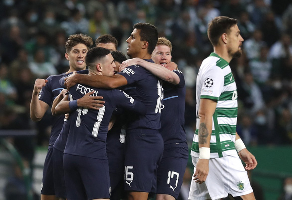 Đại thắng Sporting 5-0, Man City cầm chắc vé vào tứ kết Champions League - Ảnh 1.