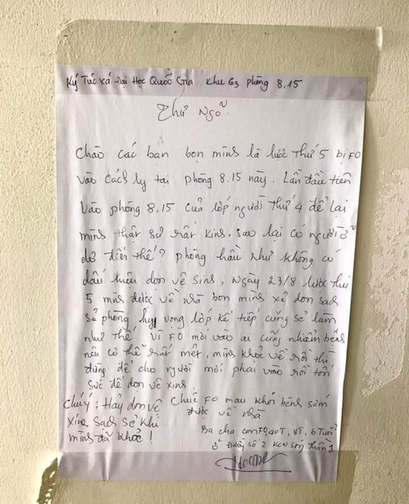 Sinh viên bị đốn tim khi phát hiện những lời nhắn gửi để lại phòng ký túc xá - Ảnh 3.
