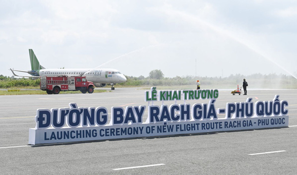 Đường bay Rạch Giá - Phú Quốc được khai thác trở lại - Ảnh 1.