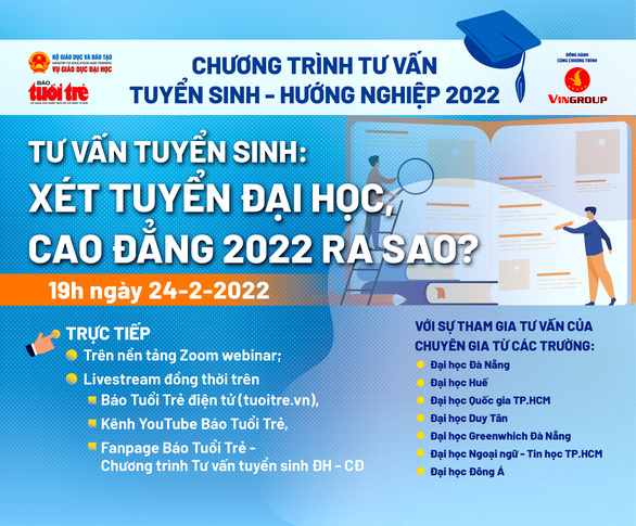 Tư vấn tuyển sinh: Xét tuyển đại học, cao đẳng 2022 ra sao? - Ảnh 1.