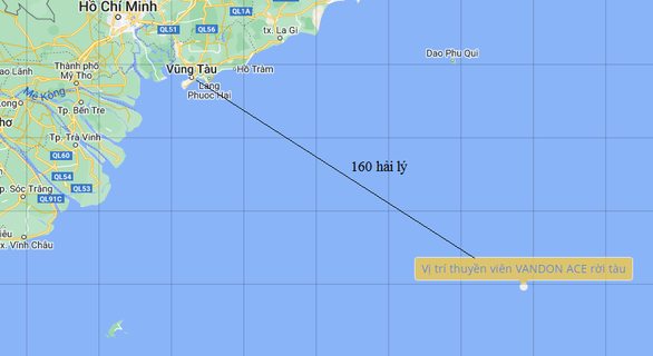 Tàu VANDON ACE gặp nạn trên biển, 10 thuyền viên mất tích - Ảnh 1.