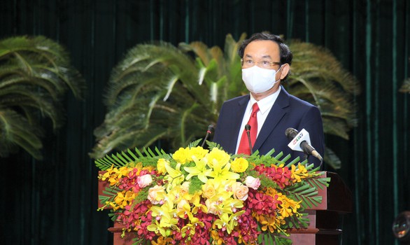 Bí thư Nguyễn Văn Nên: Lịch sử TP.HCM sẽ mãi mãi khắc ghi sự đóng góp của lực lượng y tế - Ảnh 2. Bí thư Nguyễn Văn Nên: Lịch sử TP.HCM sẽ mãi mãi khắc ghi sự đóng góp của lực lượng y tế - Ảnh 2.