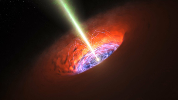 Hai lỗ đen siêu lớn sẽ va chạm, làm cong vênh không gian và thời gian - Ảnh 1.