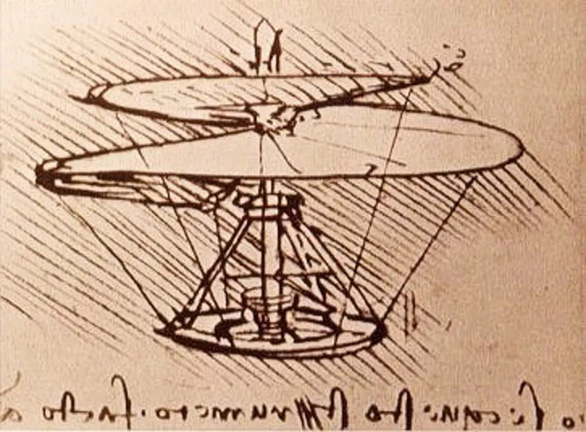 Bản phác thảo 500 năm tuổi của Leonardo Da Vinci giúp chế tạo máy bay không người lái - Ảnh 1.