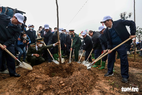 Chủ tịch nước đánh trống phát động Tết trồng cây xuân Nhâm Dần - Ảnh 2. Chủ tịch nước đánh trống phát động Tết trồng cây xuân Nhâm Dần - Ảnh 2.