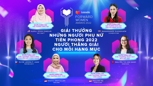 ­­Đại diện Việt Nam giành giải ‘Ngôi sao mới nổi bật’ tại Lazada Forward Women Awards - Ảnh 1.