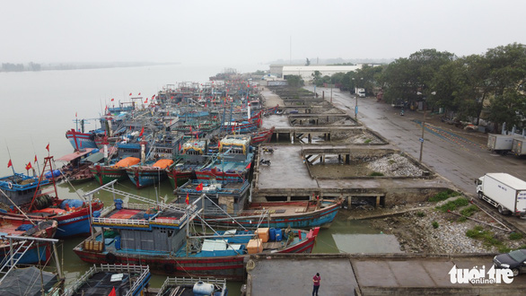 Giá xăng leo thang, hàng ngàn tàu cá phải nằm bờ - Ảnh 1.