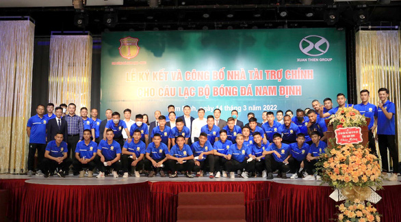 CLB Nam Định được tài trợ 200 tỉ đồng, đặt mục tiêu vô địch V-League - Ảnh 1.