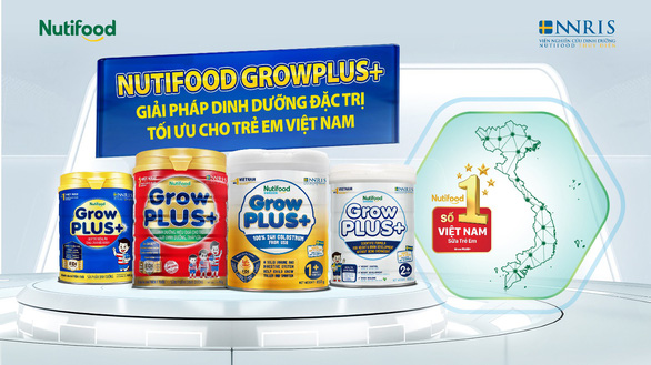 Nutifood GrowPLUS+ liên tiếp giữ vững vị thế ‘Sữa trẻ em số 1 Việt Nam’ - Ảnh 1.