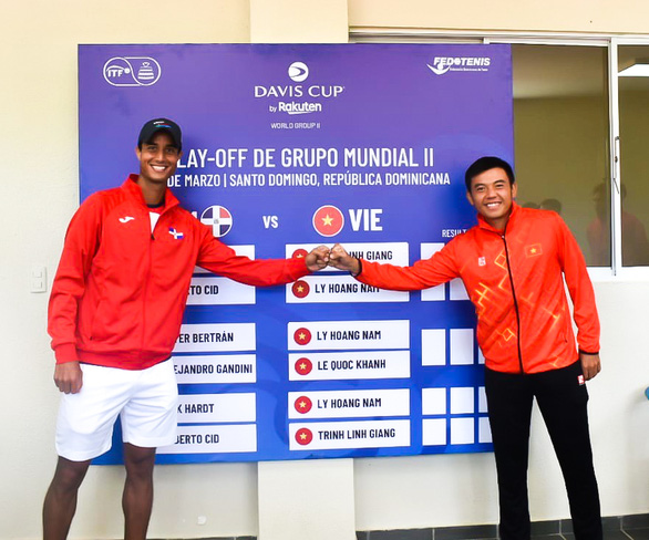 Tuyển Việt Nam ra quân thất bại trước Cộng hòa Dominica ở Davis Cup - Ảnh 2.