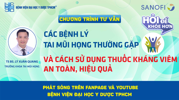 Tư vấn: Các bệnh lý tai mũi họng thường gặp và cách sử dụng thuốc kháng viêm an toàn, hiệu quả - Ảnh 3.