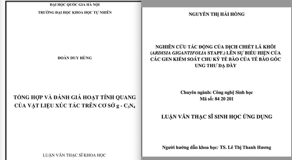 Đề tài thi khoa học kỹ thuật của học sinh phổ thông bề thế như... luận văn thạc sĩ - Ảnh 1.