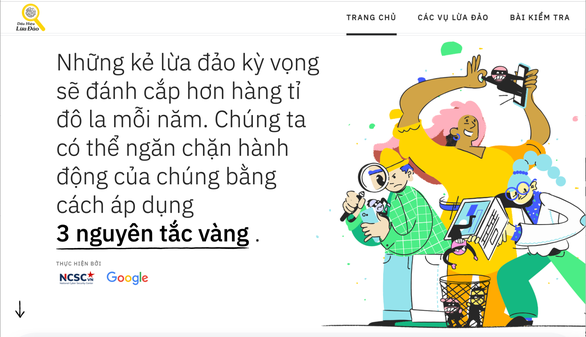 Ra mắt website giúp người dùng Việt nhận diện lừa đảo trực tuyến - Ảnh 1.