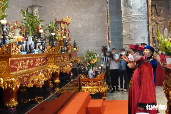 Hàng ngàn người miền Tây dự lễ giỗ Tổ Hùng Vương tại đền thờ mới khánh thành - Ảnh 1.