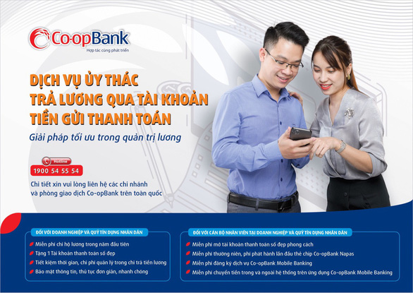 Trả lương qua tài khoản cùng Co-opBank - Nhiều lợi ích vượt trội - Ảnh 1.