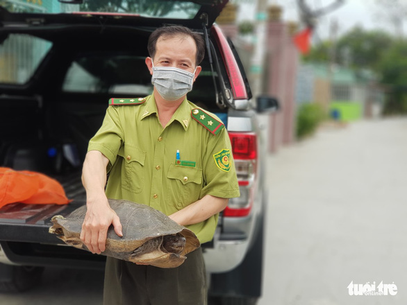 Kiểm lâm TP.HCM tiếp nhận khỉ đuôi lợn cắn chủ nhân ở huyện Bình Chánh - Ảnh 3.