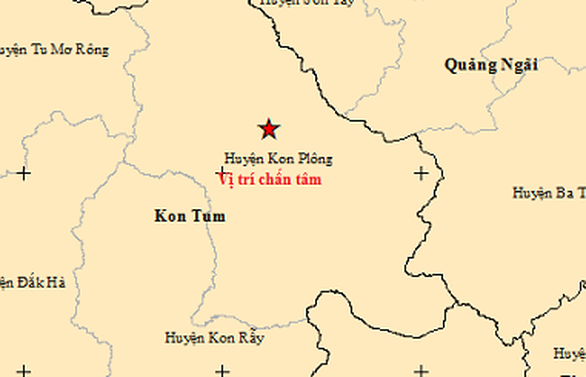 Rạng sáng 21-4, Kon Tum lại xảy ra liên tiếp 3 trận động đất - Ảnh 1.