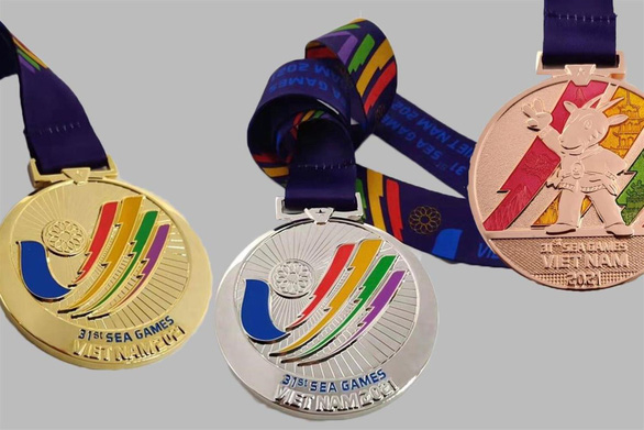 4.000 huy chương cho SEA Games 31, huy chương vàng mạ vàng 24k - Ảnh 1.