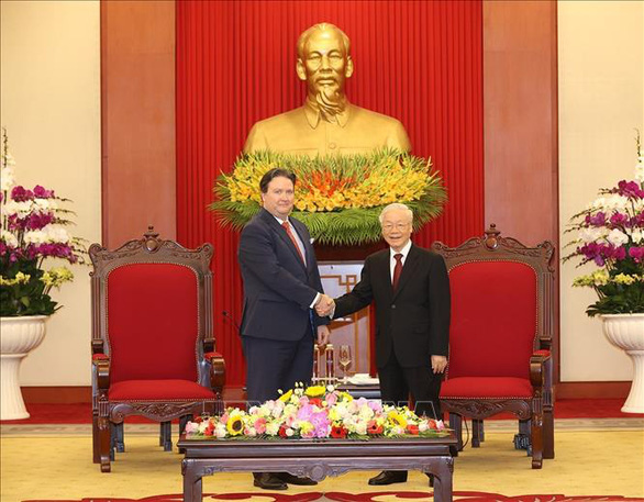 General Secretary Nguyen Phu Trong receives the US Ambassador to Vietnam - Photo 1.