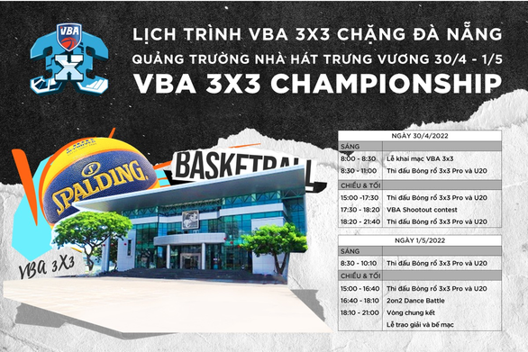 VBA ‘mở hội’ bóng rổ 3x3 tại Đà Nẵng dịp lễ 30-4 - Ảnh 1.