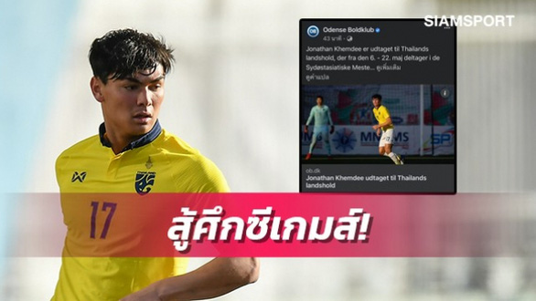 Trung vệ đang chơi ở châu Âu sẽ khoác áo U23 Thái Lan ở SEA Games 31 - Ảnh 1.