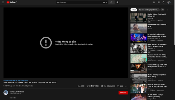 Sơn Tùng M-TP xin lỗi và ngưng phát hành MV There’s no one at all - Ảnh 1.