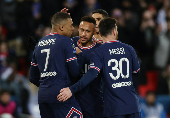 Messi, Neymar và Mbappe cùng ghi bàn giúp PSG thắng dễ - Ảnh 1.