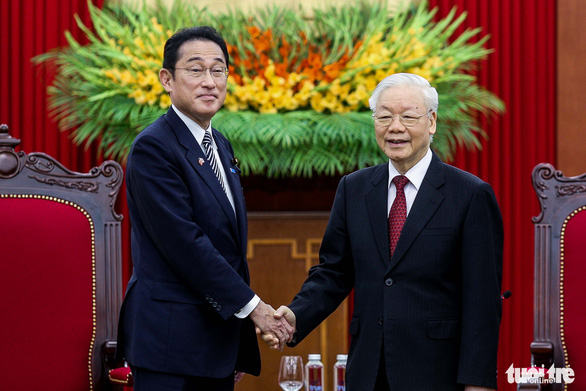 Tổng bí thư Nguyễn Phú Trọng: Quan hệ Việt Nam - Nhật Bản đang phát triển rất tốt đẹp - Ảnh 1.
