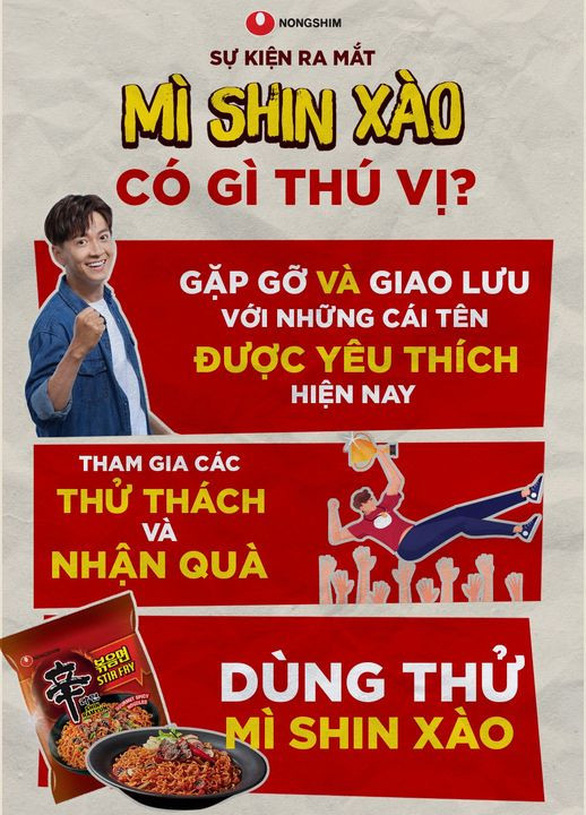 Nongshim Hàn Quốc ra mắt Mì Shin Xào tại Việt Nam - Ảnh 3.