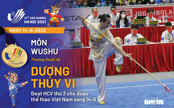 Cập nhật SEA Games 31: điền kinh, rowing và wushu đoạt 4 HCV cho Việt Nam sáng 14-5 - Ảnh 1.