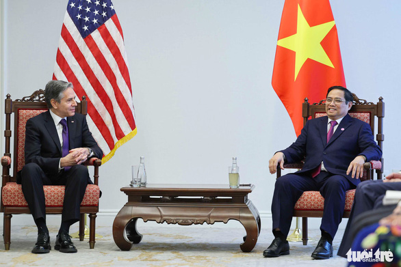 Prime Minister Pham Minh Chinh receives US foreign minister: Thank the US for nearly 40 million doses of vaccine - Photo 2.