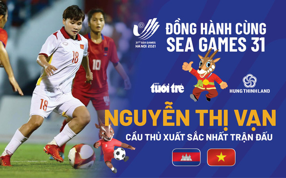 Nguyễn Thị Vạn xuất sắc nhất trận tuyển nữ Việt Nam thắng Campuchia - Ảnh 1.