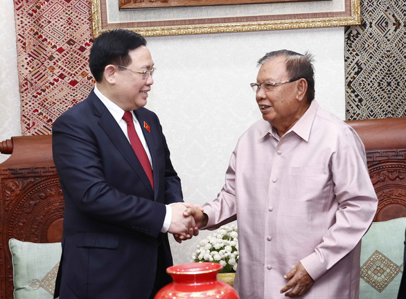National Assembly Chairman Vuong Dinh Hue meets with General Secretary and President of Laos - Photo 3.