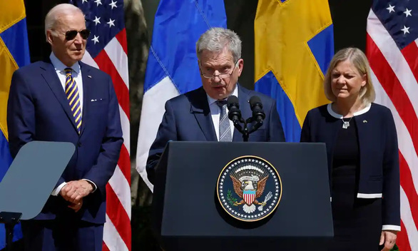 Lãnh đạo Phần Lan, Thụy Điển gặp Tổng thống Mỹ Biden - Ảnh 1.
