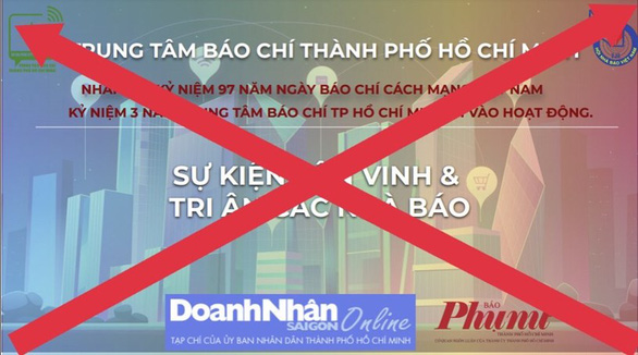 Giả mạo Trung tâm Báo chí TP.HCM kêu gọi tài trợ tri ân nhà báo - Ảnh 1.