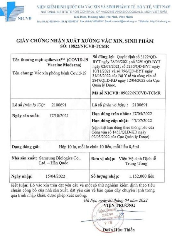 Sở Y tế TP.HCM nói gì về thông tin lô vắc xin COVID-19 đang tiêm cho học sinh hết hạn? - Ảnh 2.