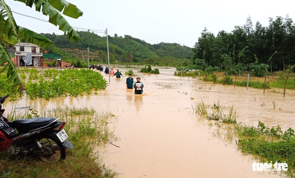 Phía nam Lâm Đồng ngập nặng chỉ sau một trận mưa - Ảnh 1.