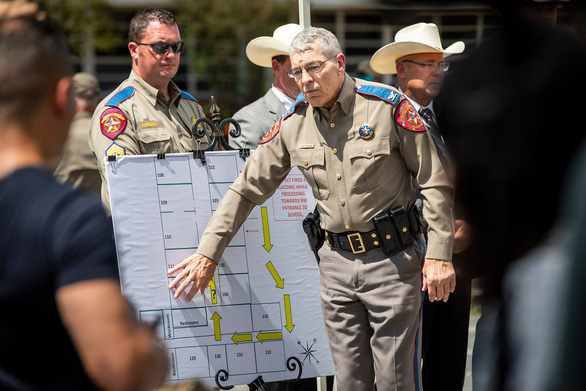 Quan chức Texas thừa nhận sai lầm trong vụ xả súng trường tiểu học - Ảnh 1.