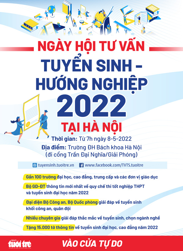 Ngày hội tư vấn tuyển sinh - hướng nghiệp 2022 tại Hà Nội: Bùng nổ gian tư vấn - Ảnh 2.