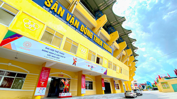 Hội cổ động viên Nam Định quyết biến sân Thiên Trường thành chảo lửa tại SEA Games 31 - Ảnh 1.