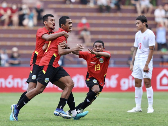 U23 Myanmar thắng kịch tính Timor Leste nhờ bàn thắng phút bù giờ - Ảnh 3.
